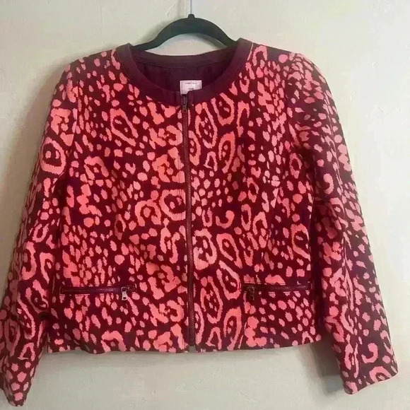GAP Jackets & Blazers - GAP Jacket Women’s Leopard Jacket, Sassy Pink